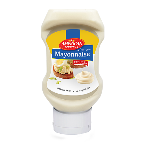 Mayonnaise Regular - top-down bottle - 12 × 500ml_